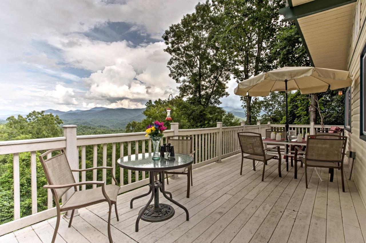 Secluded Mountain Home With Stunning Views And Deck! Bryson City Eksteriør billede